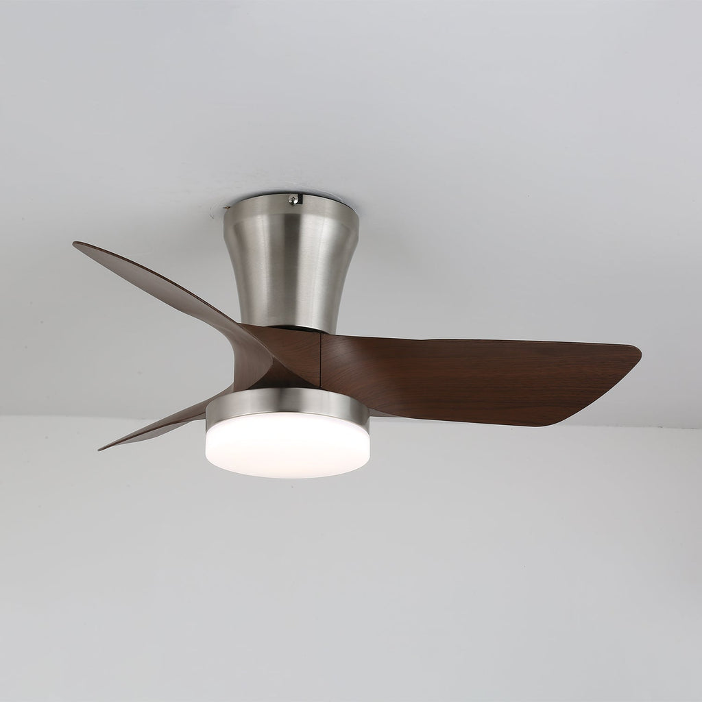 Trivon Modern Wood Ceiling Fan Light