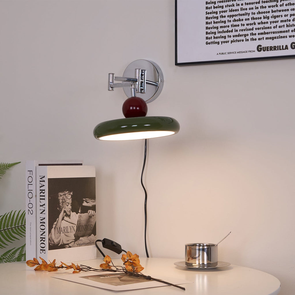 Aira  Plug-in Wall Lamp Green/Beige