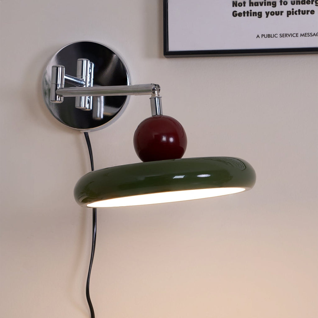 Aira  Plug-in Wall Lamp Green/Beige