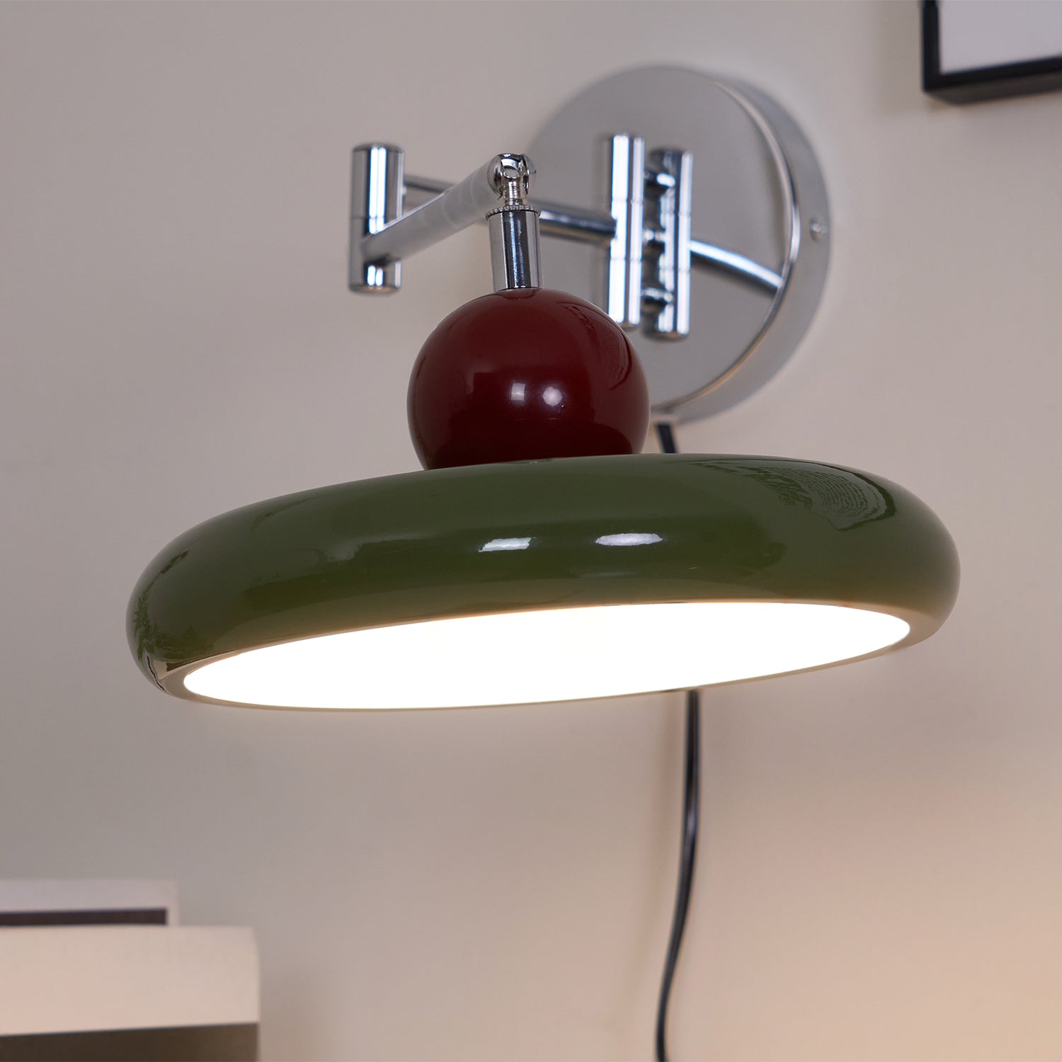 Aira  Plug-in Wall Lamp Green/Beige
