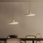 Covarel Minimalist Travertine Plug-In Pendant Light