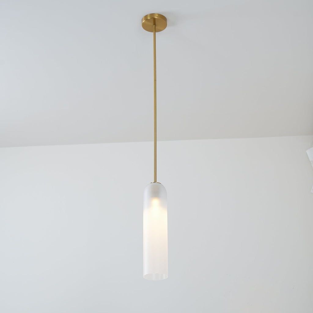 Valentina Long Tube Glass Pendant Light