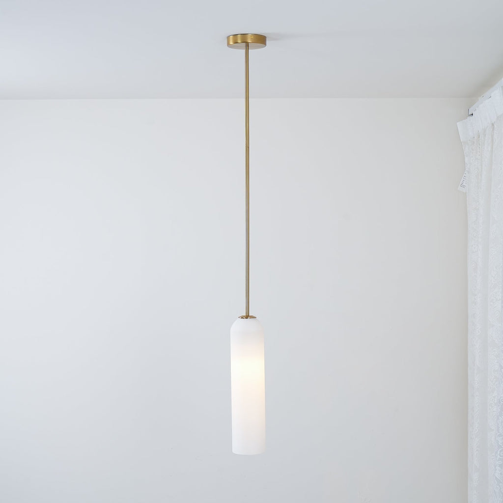 Valentina Long Tube Glass Pendant Light