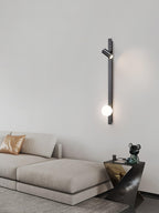 Elarise Brass Glass Minimalist Wall Light