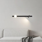 Elarise Brass Glass Minimalist Wall Light