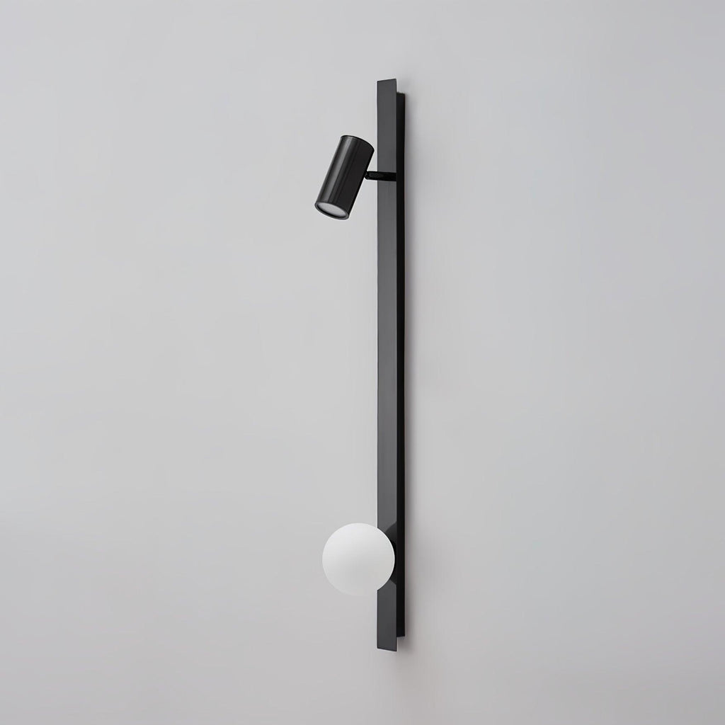 Elarise Brass Glass Minimalist Wall Light