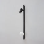 Elarise Brass Glass Minimalist Wall Light