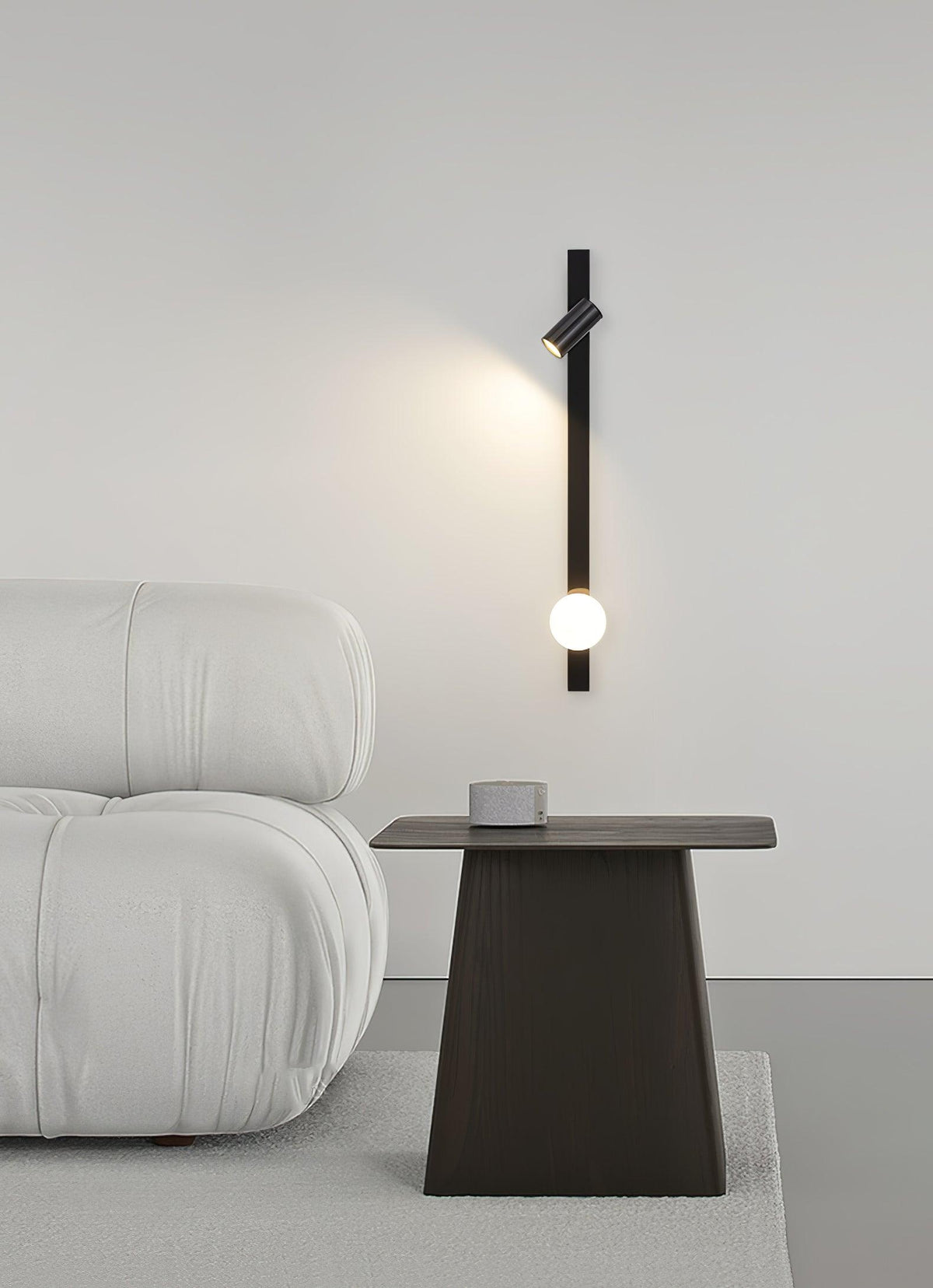 Elarise Brass Glass Minimalist Wall Light