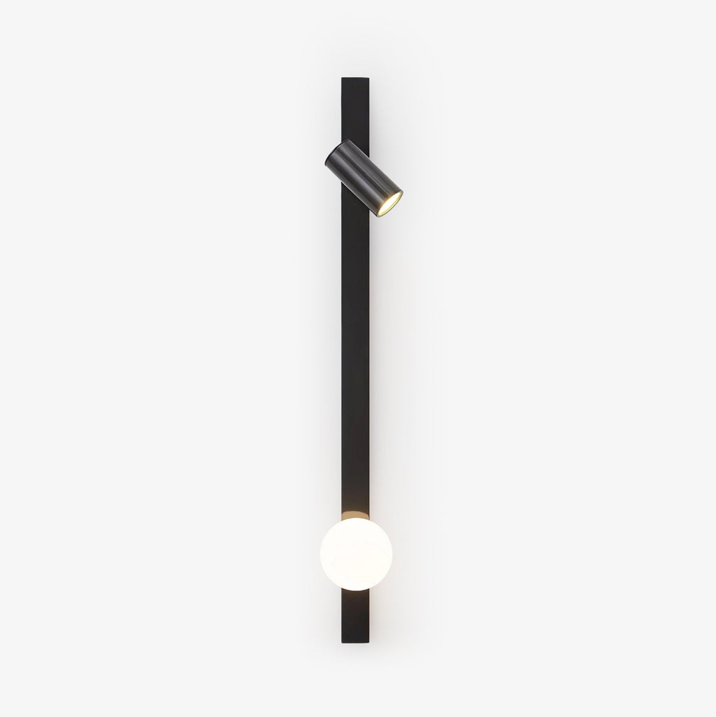 Elarise Brass Glass Minimalist Wall Light