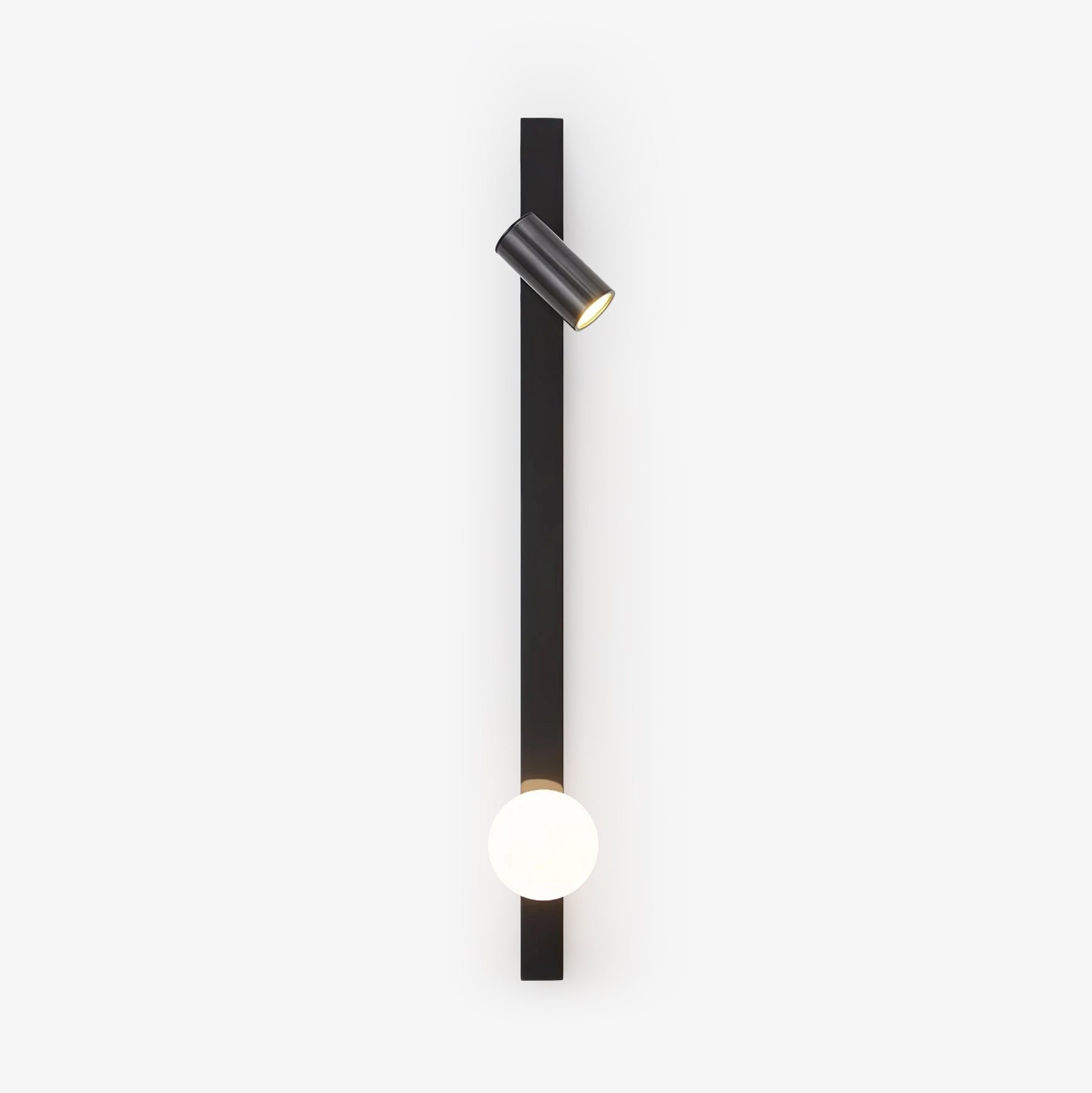 Elarise Brass Glass Minimalist Wall Light