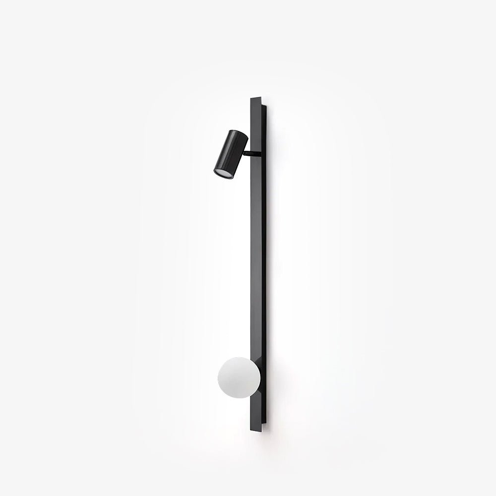 Evlaeiel Long Arm Plug-in Brass Glass Wall Light