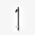 Evlaeiel Long Arm Plug-in Brass Glass Wall Light