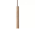 Olvynarae Cylindrical Travertine Pendant Light