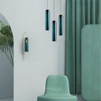 Valentina Long Tube Glass Pendant Light