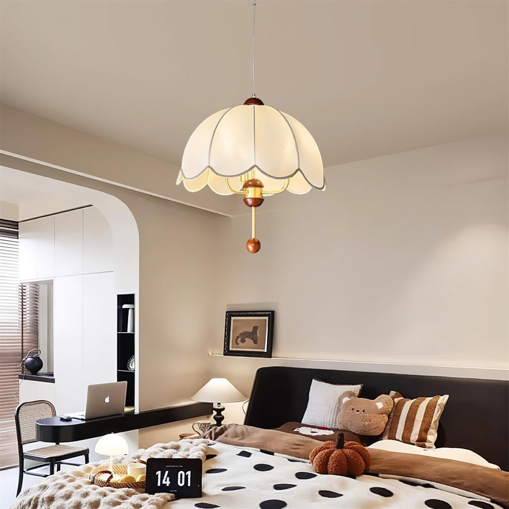 Lonzo Pendant Lamp Fabric Dome