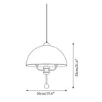 Lonzo Pendant Lamp Fabric Dome