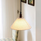 Alcaria Premium Nordic Art Fabric Wood Pendant Lamp