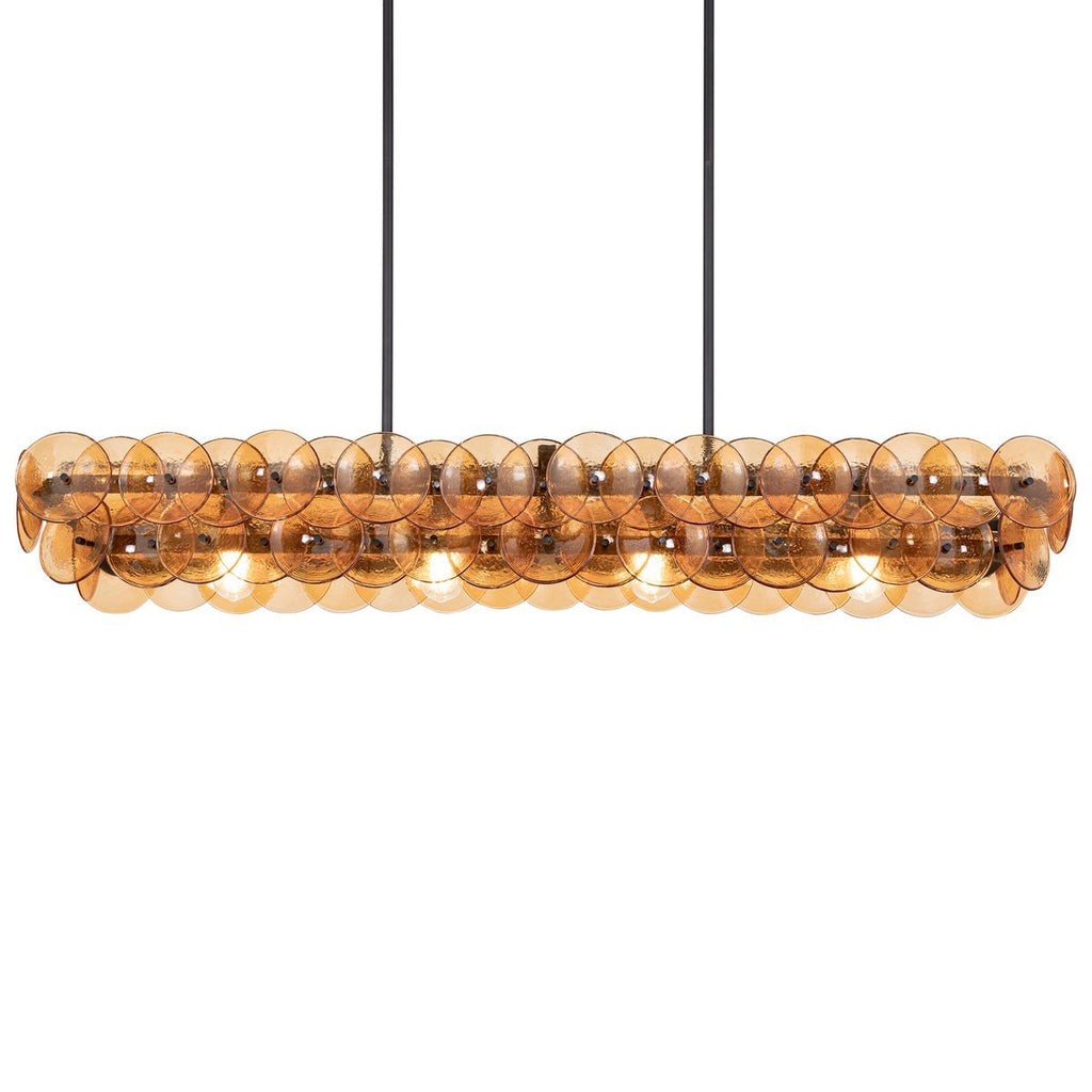 Loren Modern Glass & Metal Chandelier