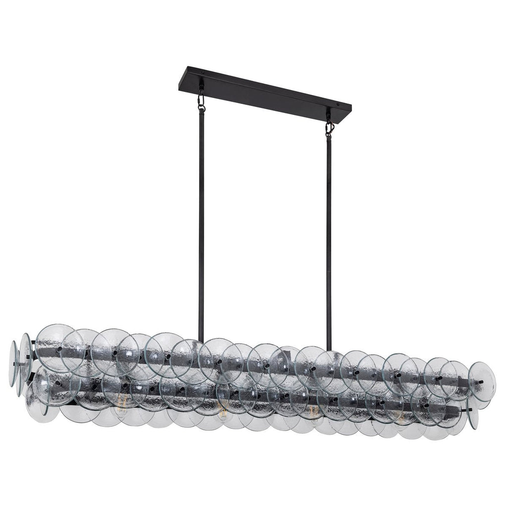 Loren Modern Glass & Metal Chandelier