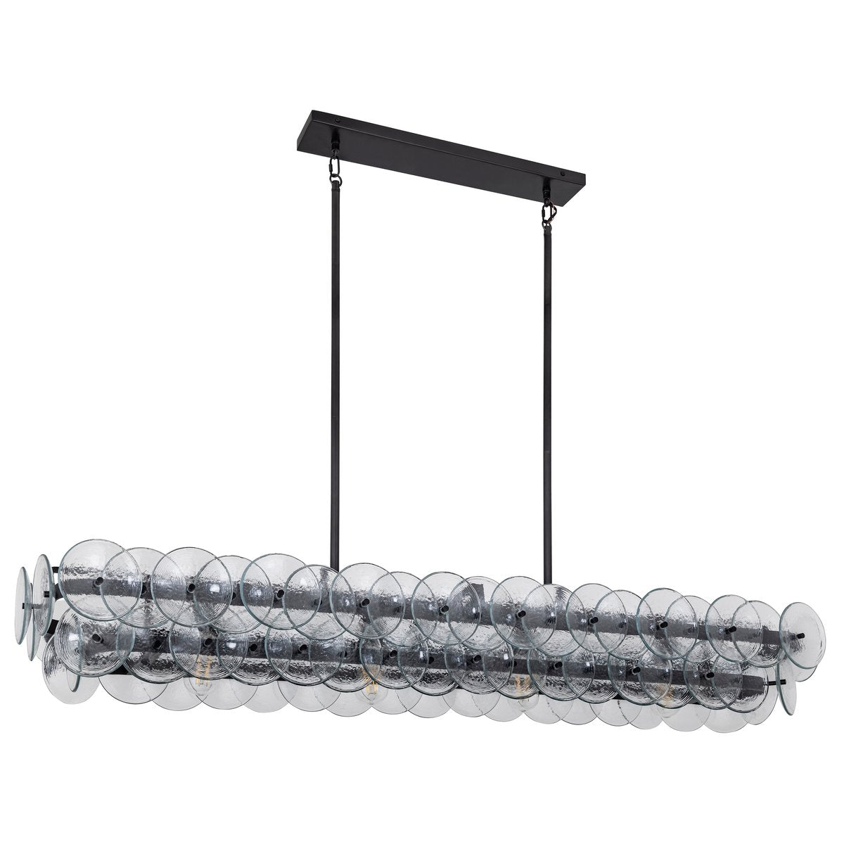 Loren Modern Glass & Metal Chandelier