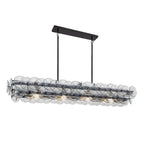 Loren Modern Glass & Metal Chandelier