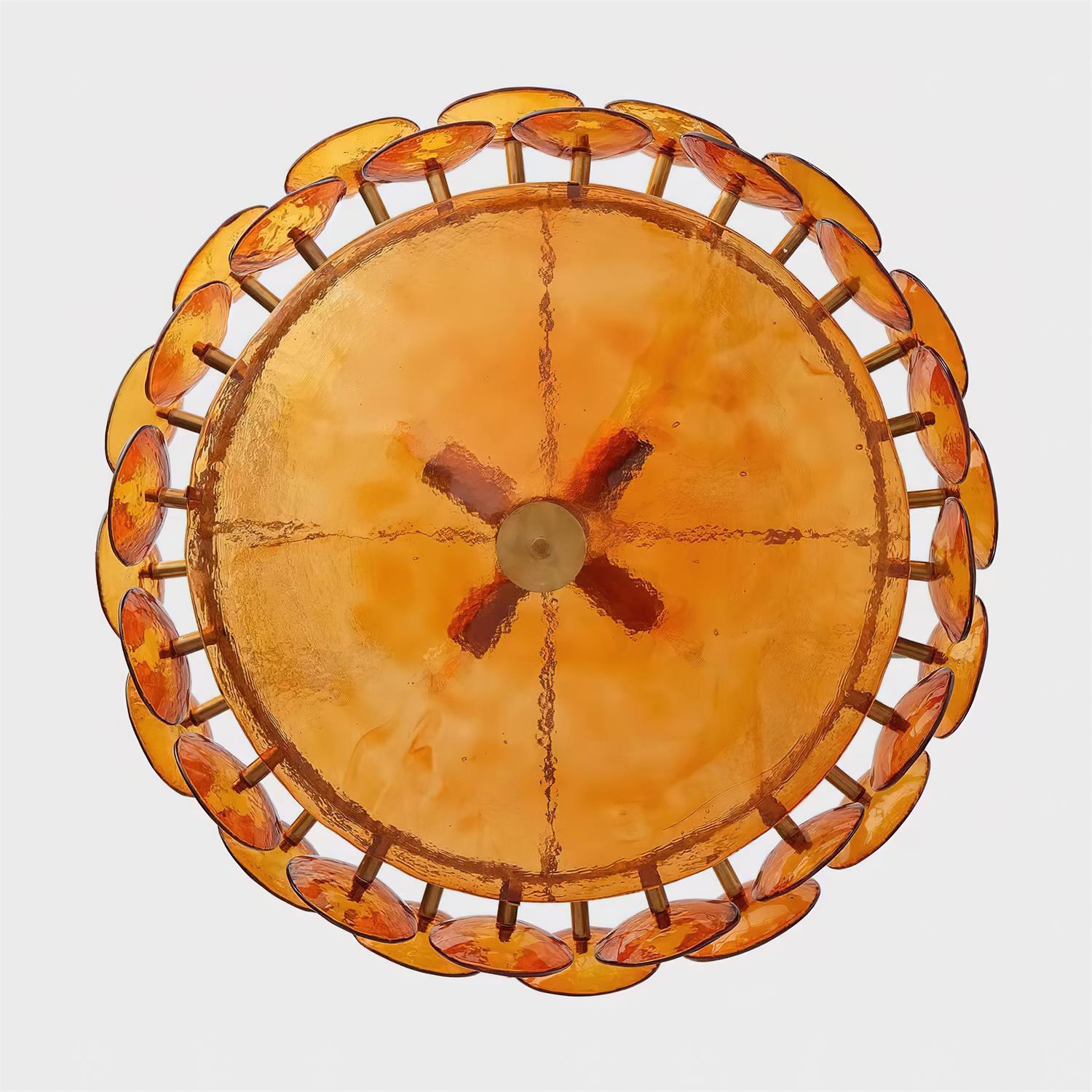 Ventilo Amber Murano Glass Chandelier - image 14