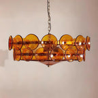 Ventilo Amber Murano Glass Chandelier - image 4