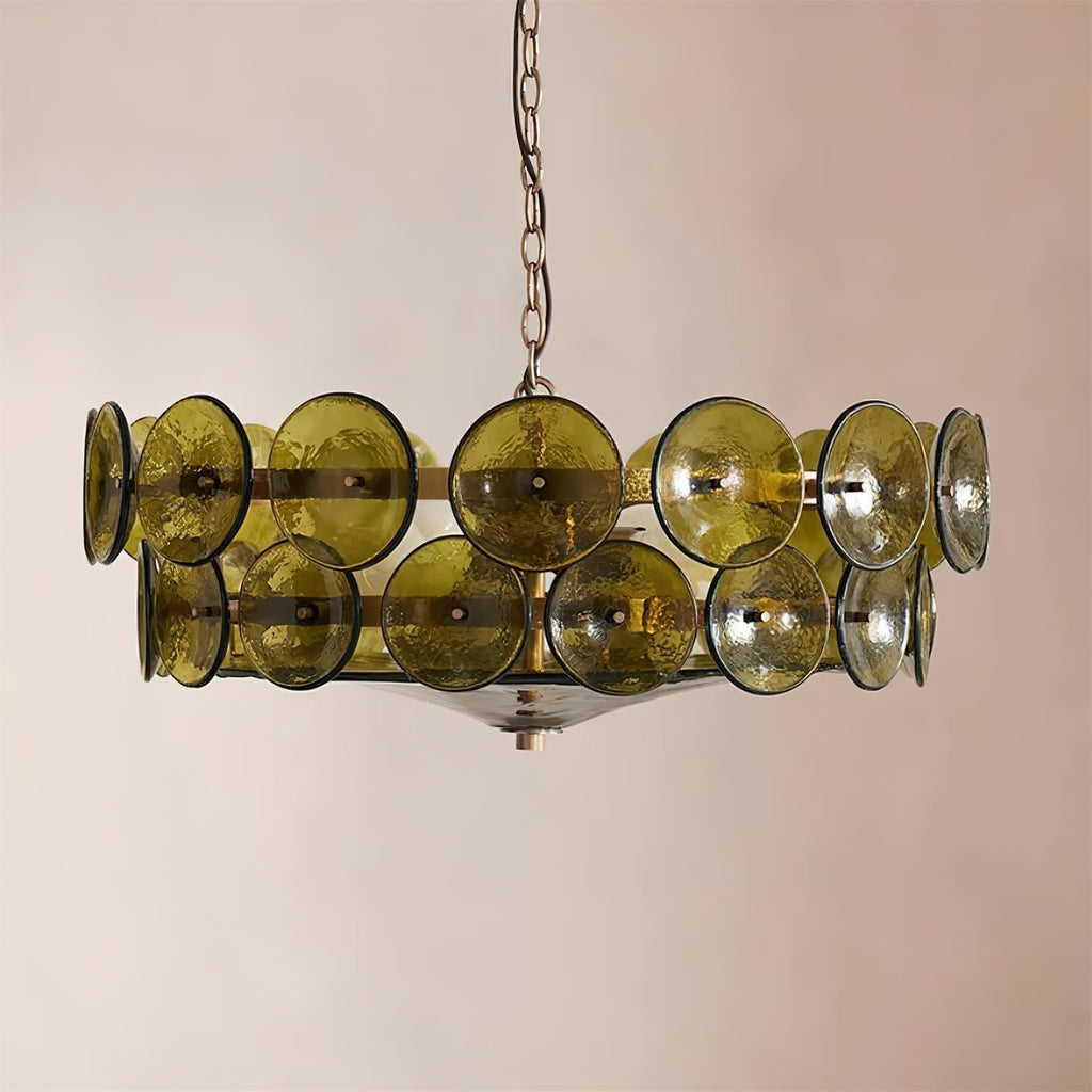 Ventilo Amber Murano Glass Chandelier - image 8