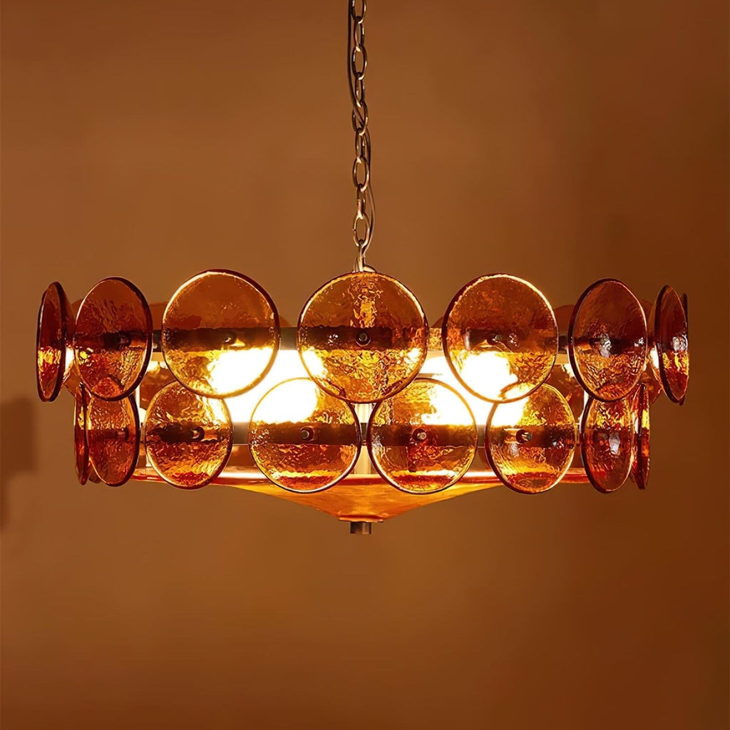 Ventilo Amber Murano Glass Chandelier - image 21