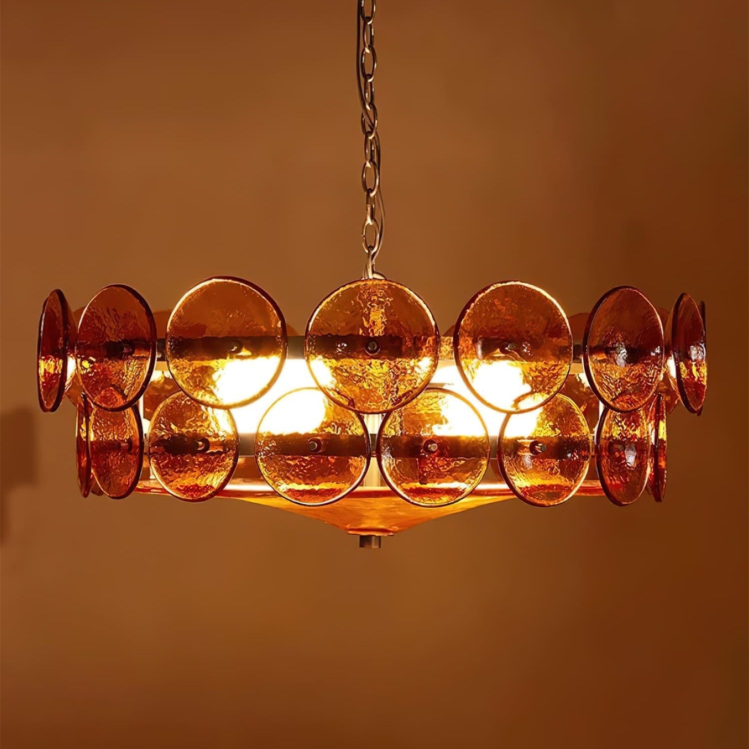 Ventilo Amber Murano Glass Chandelier - image 21