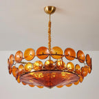 Ventilo Amber Murano Glass Chandelier - image 26