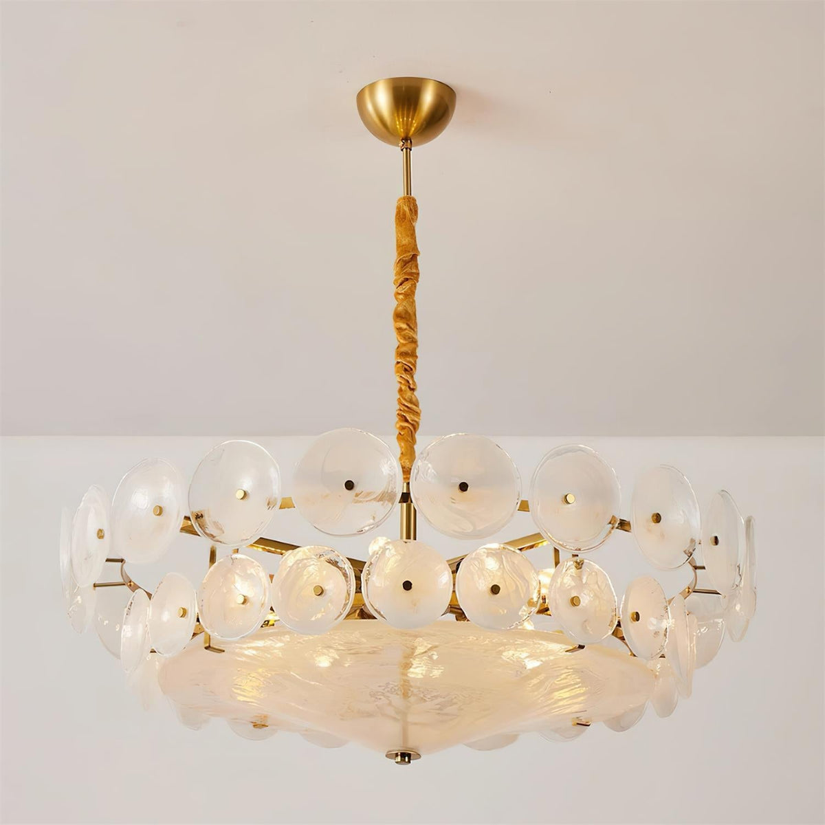Ventilo Amber Murano Glass Chandelier - image 27