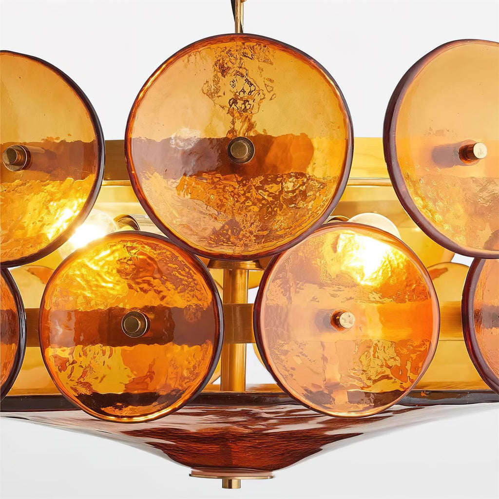 Ventilo Amber Murano Glass Chandelier - image 24