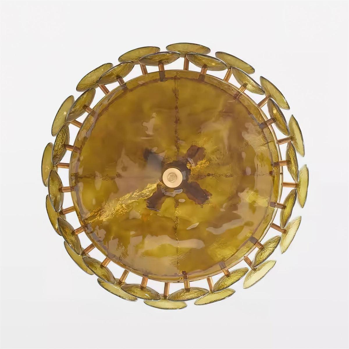 Ventilo Amber Murano Glass Chandelier - image 12