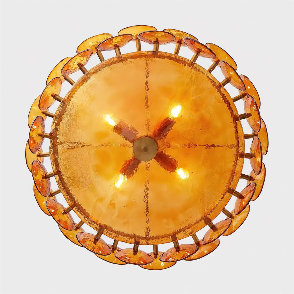 Ventilo Amber Murano Glass Chandelier - image 13