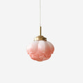 Pendant Lamp and Glass Lotus Flower Shade Artistic Retro