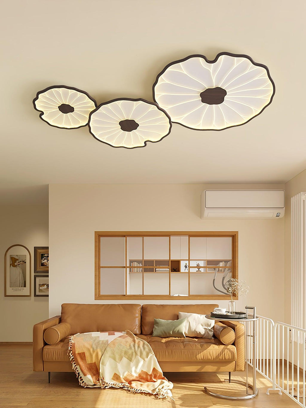 Solara Floral Wooden Ceiling Light - image 5