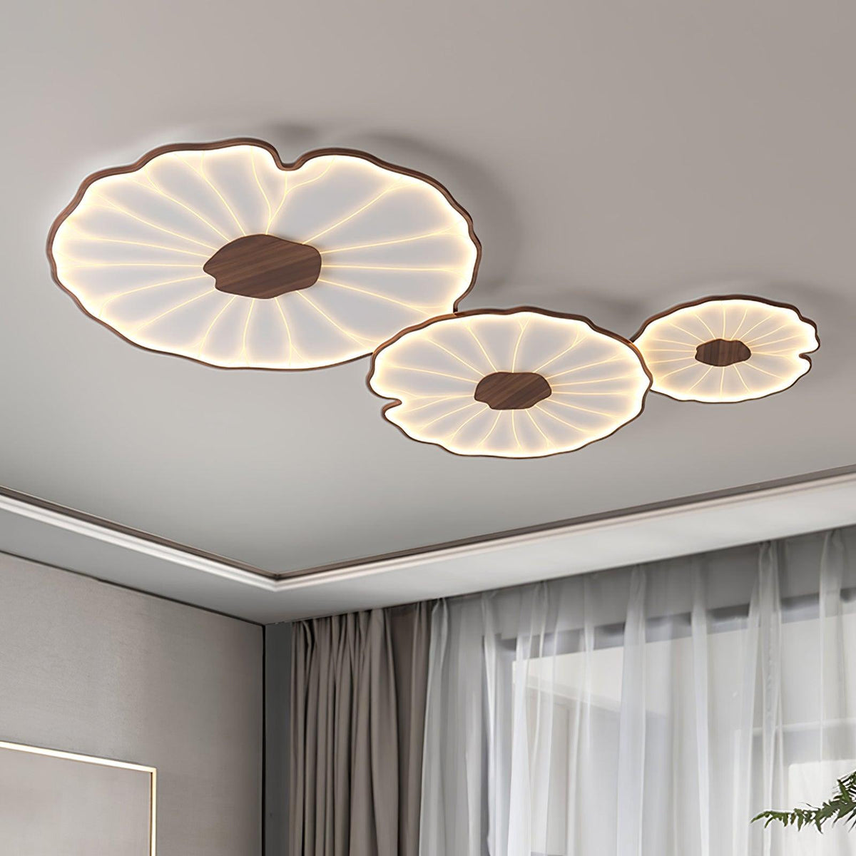 Solara Floral Wooden Ceiling Light - image 34