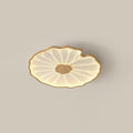 Solara Ceiling Lamp Lotus Leaf with Wooden Finish - Letslighting