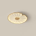 Solara Ceiling Lamp Lotus Leaf with Wooden Finish - Letslighting