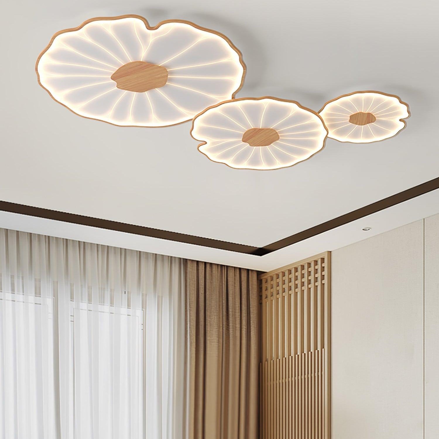 Solara Floral Wooden Ceiling Light - image 40