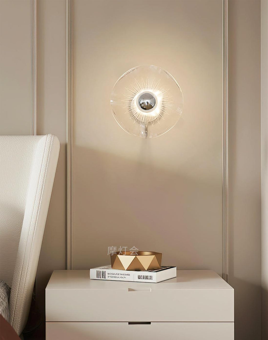 Lotus Wall Lamp Acrylic Disc