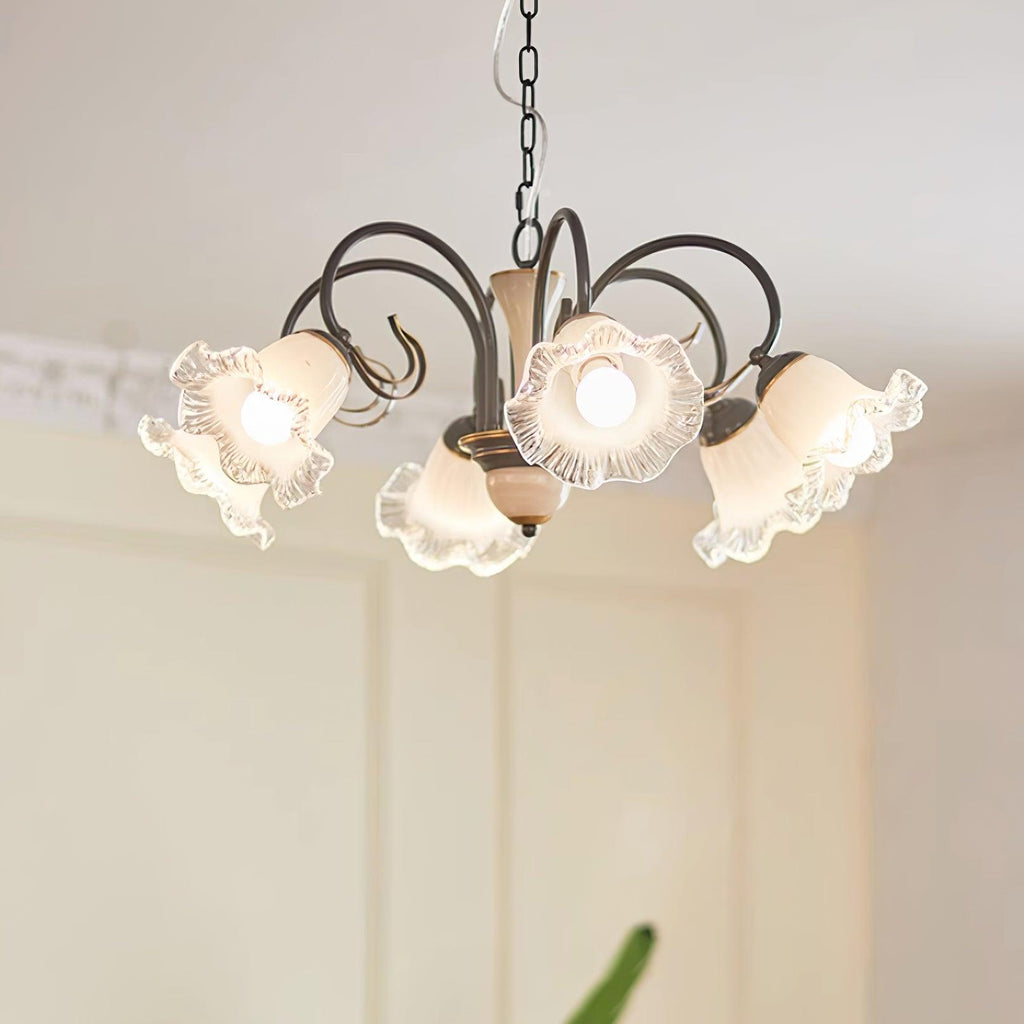 Umiron Gothic Iron Glass Chandelier