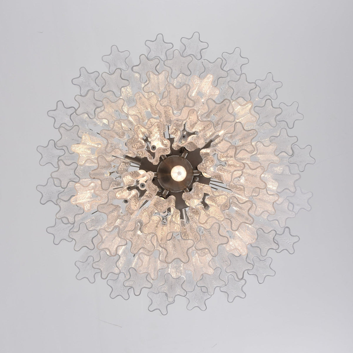 Aurora Chandelier Clear Glass Multi-Tier Crystal Glow