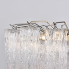 Aurora Chandelier Clear Glass Multi-Tier Crystal Glow