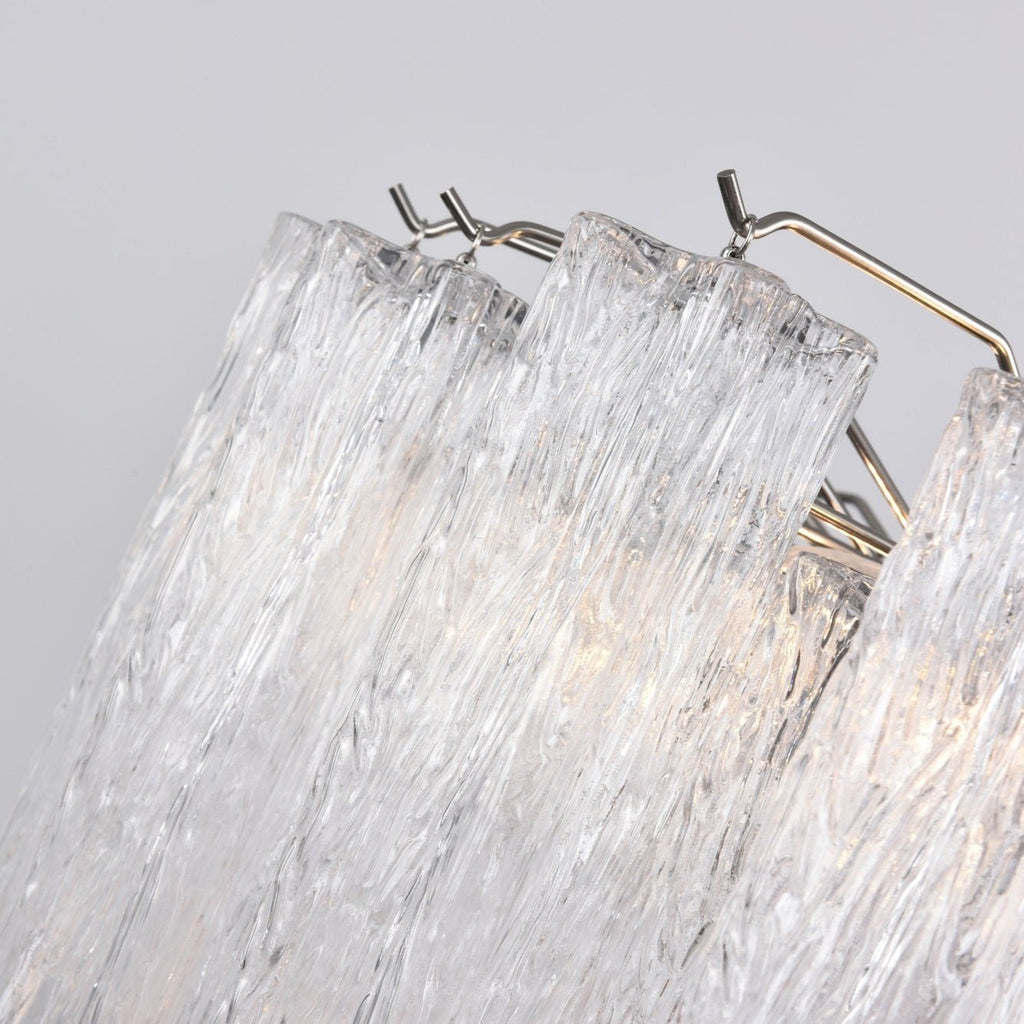 Aurora Chandelier Clear Glass Multi-Tier Crystal Glow