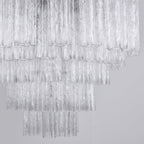 Aurora Chandelier Clear Glass Multi-Tier Crystal Glow