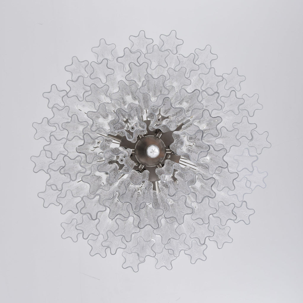 Aurora Chandelier Clear Glass Multi-Tier Crystal Glow
