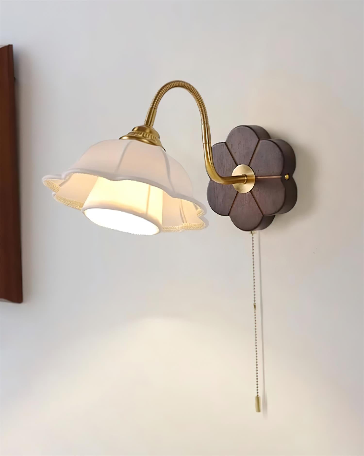 Maribel Vintage Flower Wall Lamp