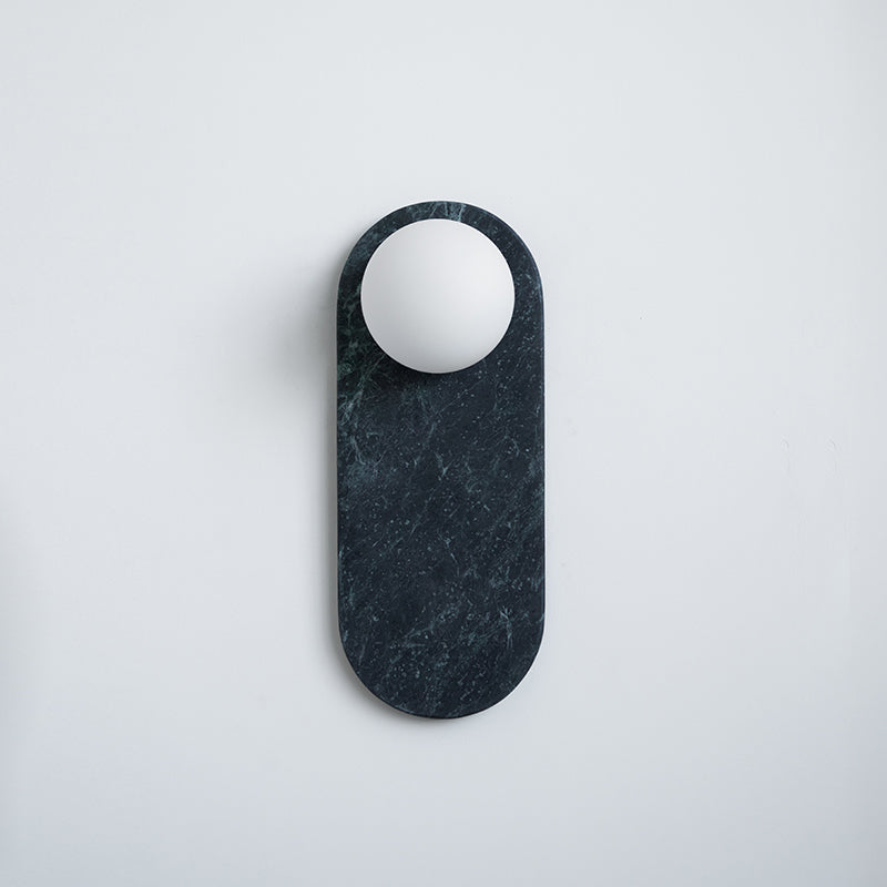 Lucie Premium Nordic Oval Marble Glass Wall Lamp